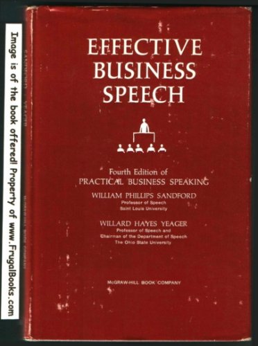 Book Effective Business Speech. free