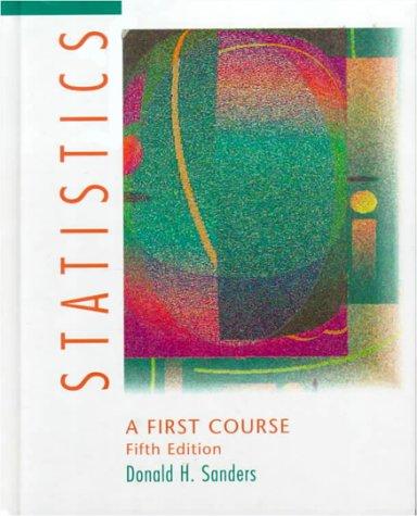 Book Statistics: A First Course free