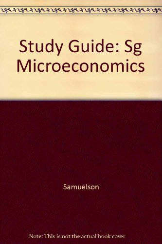 Book Study Guide: Sg Microeconomics free