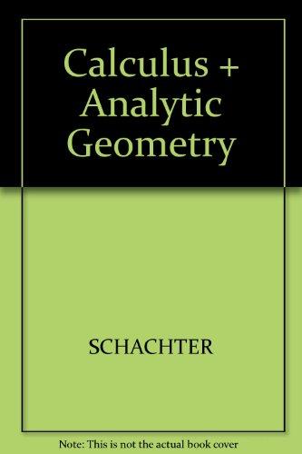 Book Calculus And Analytic Geometry free