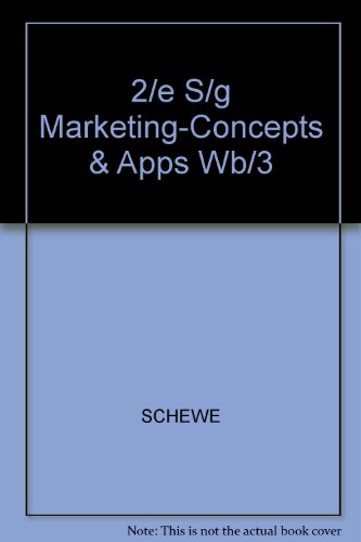 Book 2/e S/g Marketing-concepts & Apps Wb/3 free