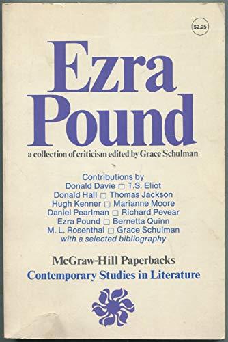 Book Ezra Pound: A Collection Of Criticism (contemporary Studies In Literature) free