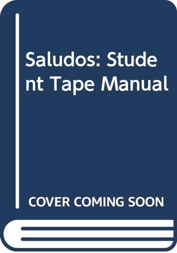 Book Saludos: Student Tape Manual free