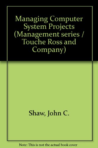 Book Managing computer system projects (The Touche Ross management series) free