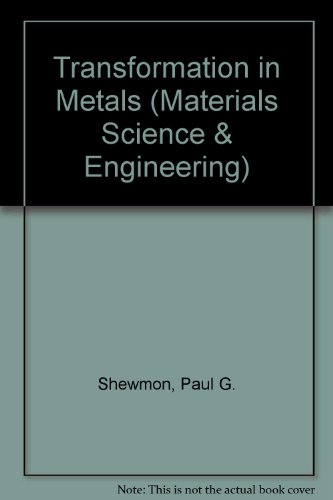 Book Transformations in Metals (McGraw-Hill Series in Materials Science & Engineering) free