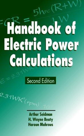 Book Handbook of Electric Power Calculations free