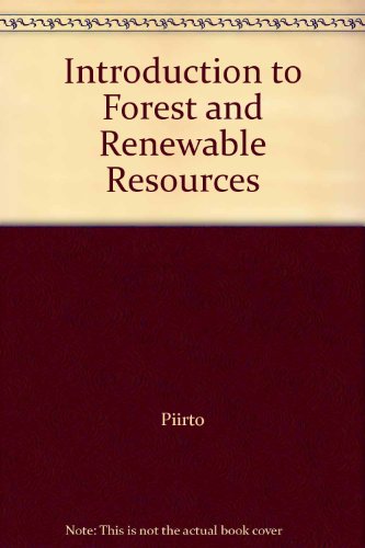 Book Introduction To Forest And Renewable Resources free