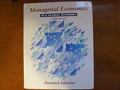 Book Managerial Economics in a Global Economy free