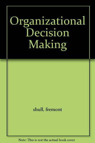 Book Organizational Decision Making free