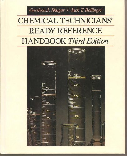 Book Chemical Technicians' Ready Reference Handbook free