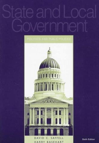 Book State and Local Government: Politics and Public Policies free