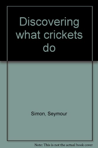 Book Discovering what crickets do free
