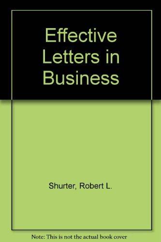 Book Effective Letters in Business free