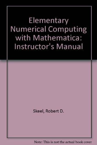 Book Elementary Numerical Computing With Mathematica free