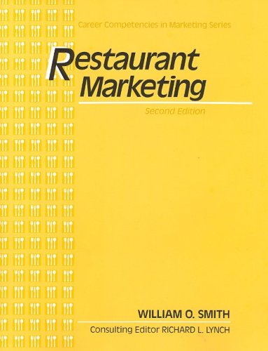 Book Restaurant Marekting: Career Competencies in Marketing Series, Text-Workbook free Book Restaurant Marekting: Career Competencies in Marketing Series, Text-Workbook free