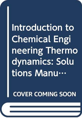Book Introduction to Chemical Engineering Thermodynamics free