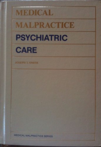 Book Medical malpractice, psychiatric care free
