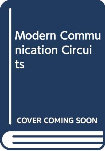 Book Modern Communication Circuits (mcgraw-hill Series In Electrical Engineering) free