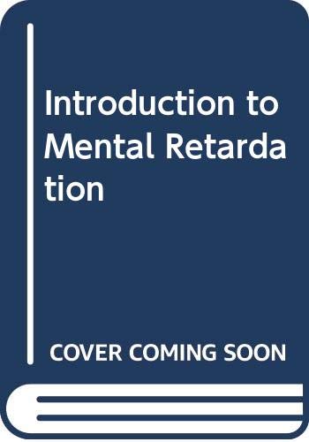 Book An Introduction To Mental Retardation free