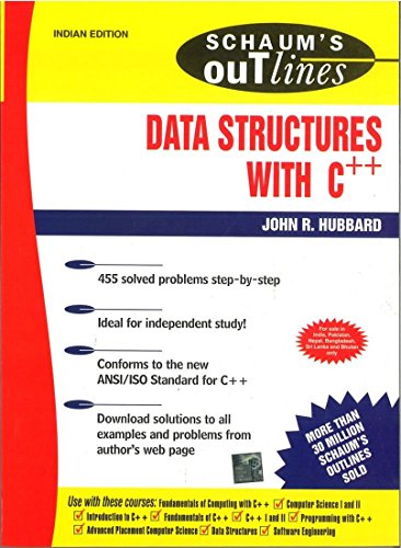 Book Schaums Outline of Data Structures with C++ free