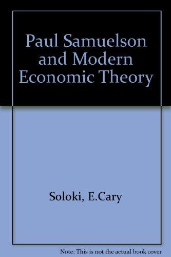 Book Paul Samuelson And Modern Economic Theory free