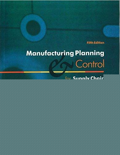 Book Manufacturing Planning and Control for Supply Chain Management free