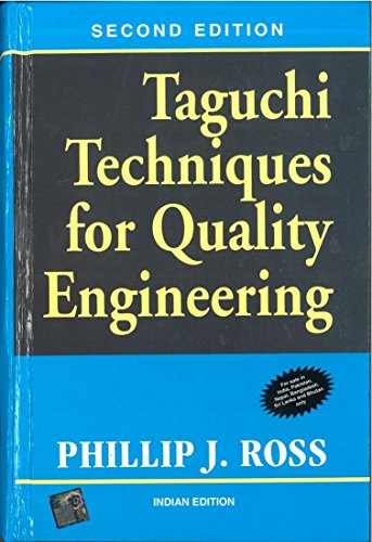 Book Taguchi Techniques for Quality Engineering 2ED free