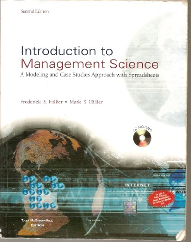 Book Introduction to Management Science: A Modeling and Case Studies Approach with Spreadsheets (CD Included) free