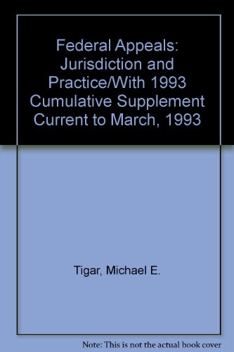 Book Federal Appeals: Jurisdiction And Practice free