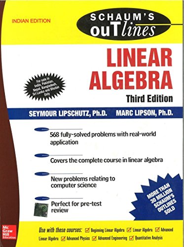 Book Schaum's Outline of Linear Algebra free