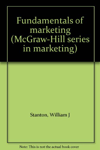 Book Fundamentals of marketing (McGraw-Hill series in marketing) free