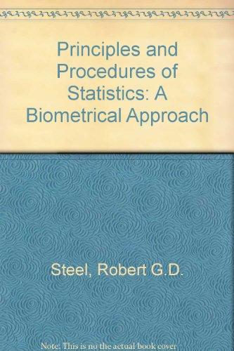 Book Principles and Procedures of Statistics: A Biometrical Approach free