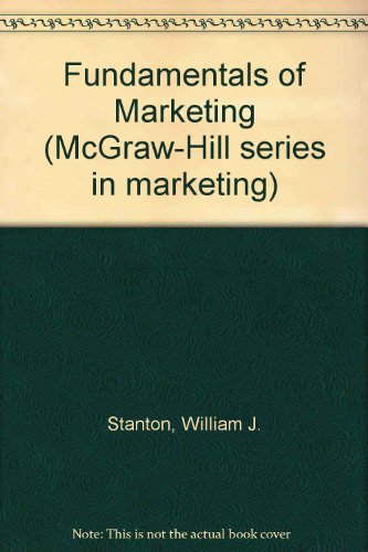 Book Fundamentals of marketing (McGraw-Hill series in marketing) free