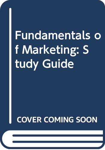 Book Fundamentals of Marketing: Study Guide free