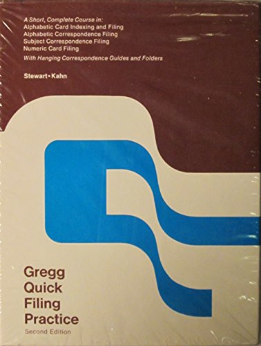 Book Gregg Quick Filing Practice free