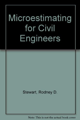 Book Microestimating For Civil Engineers free