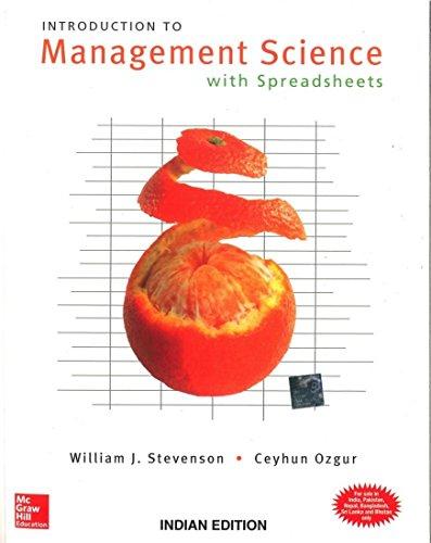 Book Introduction to Management Science with Spreadsheets and Student CD free