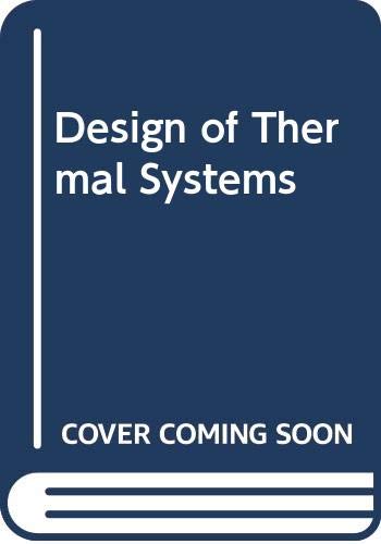 Book Design of thermal systems free
