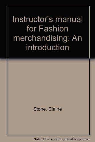 Book Instructor's Manual For Fashion Merchandising: An Introduction free