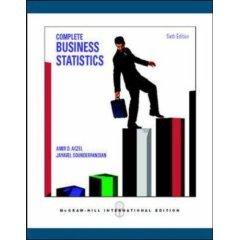 Book Complete Business Statistics with Student CD free