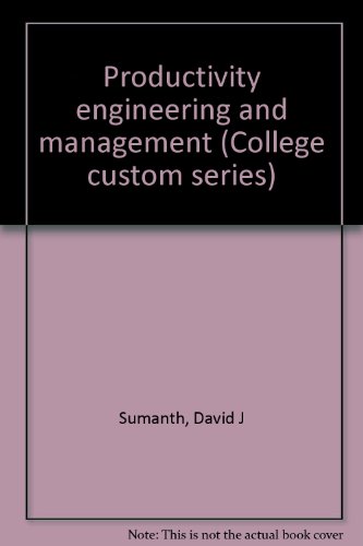 Book Productivity engineering and management (College custom series) free