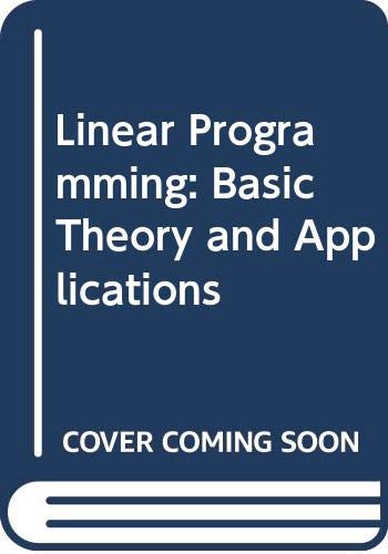 Book Linear Programming: Basic Theory and Applications (McGraw-Hill Paperbacks) free