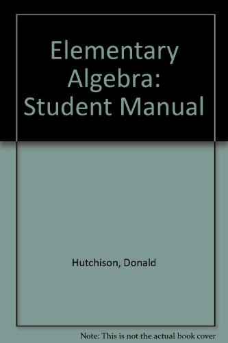 Book Elementary Algebra free