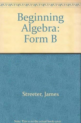 Book Beginning Algebra Form B free