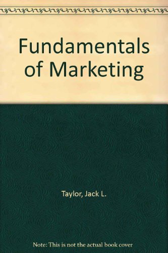 Book Fundamentals Of Marketing : Additional Dimensions, Selections From The Literatures free