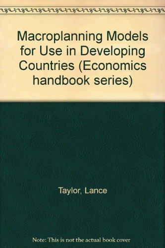 Book Macro Models For Developing Countries (economics Handbook Series) free