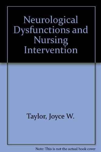 Book Neurological Dysfunctions And Nursing Intervention free