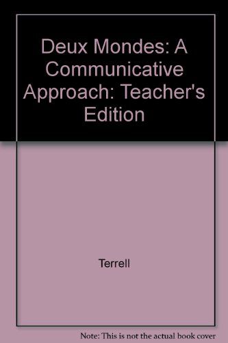 Book Deux Mondes: A Communicative Approach: Teacher's Edition free