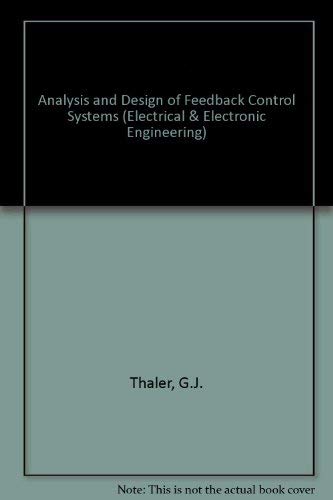 Book Analysis and Design of Feedback Control Systems free