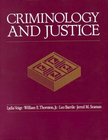 Book Criminology and Justice free